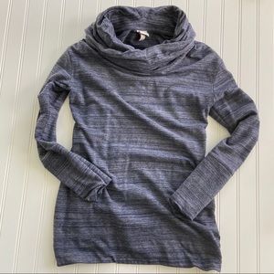 Merona blue cowl neck pullover